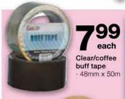 Clear/Coffee Buff Tape-48mmx50m Each