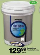 Daraline Bennetons Acrylic PVA White -20l Each