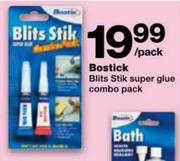 Bostick Blits Stik Super Glue Combo Pack