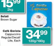 Cafe Enrista Cappuccino Regular/Decaf/Lite-120g/180g Each