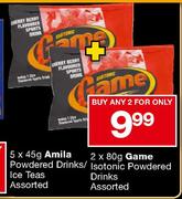 Game Isotonic Powdered Drinks Assorted-2x80g