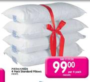 Primaries 4's pack Standard Pillows