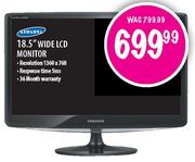 Samsung 18.5" Wide LCD Monitor