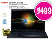 Toshiba Notebook (C660-2D8)