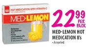 Med-Lemon Hot Medication-8's Per Pack