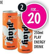 Play Energy Drink-2 x 250ml