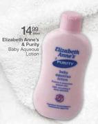 Elizabeth Anne's & Purity Baby Aqueous Lotion-200Ml