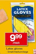 Latex Gloves Small/Medium/Large-Per Pair