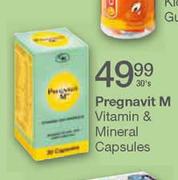 Pregnavit M Vitamin & Mineral Capsules-30's