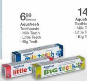 Auafresh Toothpaste(Milk, Little, Big Teeth)-50ml Each