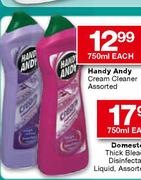 Handy Andy Cream Cleaner-750ml Each