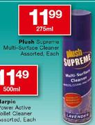 Plush Supreme Multi-Surface Cleaner-275ml Each