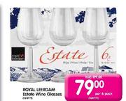 Royal Leerdam Estate Wine Glasses-Per 6 Pack