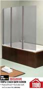 San Pride Triple Stack Bath Screen
