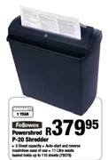 Fellowes Powershred P-20 Shredder