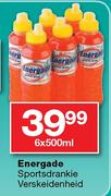 Energade Sportsdrankie Verskeidenheid-6x500ml