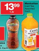 Manhattan Iced Tea Assorted-1.5l Each