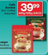 Cafe Enrista 3-In-1 Coffee Assorted-400g/500g Each 