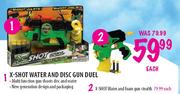 X-Shot Water & Disc Gun Duel-Each