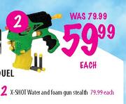 X-Shot Water & Foam Gun Stealth-Each
