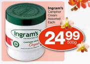 Ingram's Camphor Cream Assorted-500g Each
