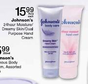 Johnson's 24 Hour Moisture/Dreamy Skin/Dual Purpose Hand Cream-75ml Each 