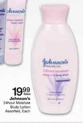 Johnson's 24 Hour Moisture Body Lotion Assorted-400ml Each