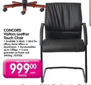 Concord Visitors Leather Touch Chair
