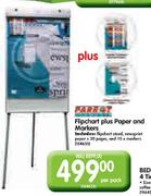 Parrot Flipchart Plus Paper & Markers-Per Pack