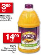 Daly's Concentrated Squash Assorted-1.5ltr