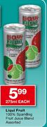 Liqui Fruit 100% Sparkling Fruit Juice Blend Assorted-275ml Each