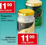 Goldcrest Pickled Onion Assorted-130g Each