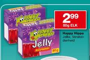 Happy Hippo Jellie Verskeidenheid-80g Elk