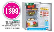 Hisense Metallic Silver Bar Fridge-100Ltr(H130RME)