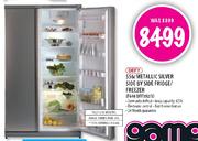 Defy Metallic Silver Side By Side Fridge/Freezer-556Ltr(F640DFF392/3)