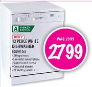 Defy 12 Place White Dishwasher(DDW156)