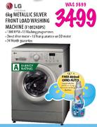LG Metallic Silver Front Load Washing Machine-6kg(F1092NDP5)
