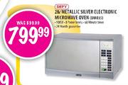 Defy Metallic Silver Electronic Microwave Oven-28Ltr(DM035)