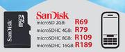 SanDisk MicroSDHC-8GB