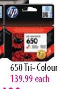 HP 650 Tri-Colour-each