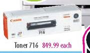 Canon Toner 716-each