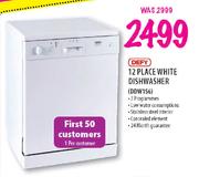 Defy 12 Place White Dishwasher(DDW156)