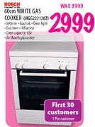 Bosch White Gas Cooker-60cm(HGG222120Z)