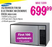 Samsung Mirror Finish Electronic Microwave Oven-30Ltr(ME0113M)