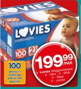 Lovies Weggooidoeke 2-Mini Per Pak
