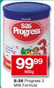 S-26 Progress 3 Milk Formula-900gm