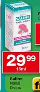 Saline Nasal Drops-15ml