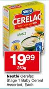 Nestle Cerelac Stage 1 Baby Cereal-250gm