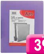 Aro Transparent 2D Ringbinders-Per 2 Pack