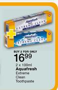 Aquafresh Extreme Clean Toothpaste-2x100ml